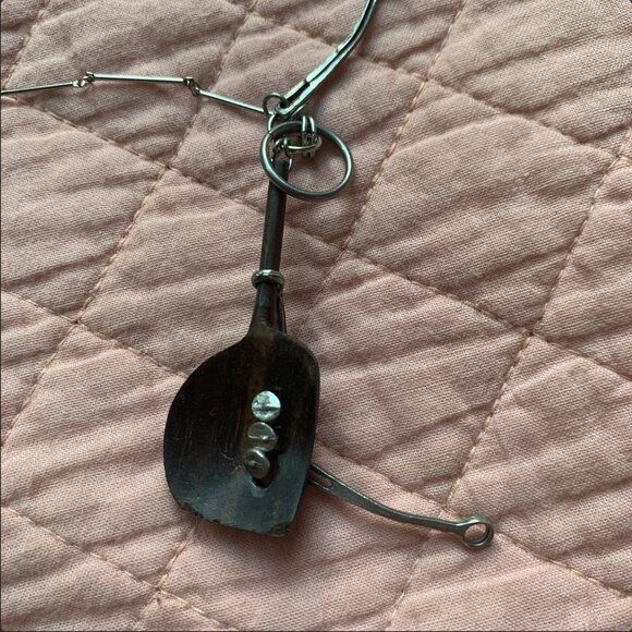 Anne Marie Chagnon signed brutalist mixed medium necklace - Picture 5 of 11